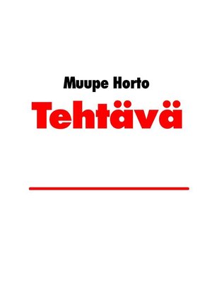 cover image of Tehtävä